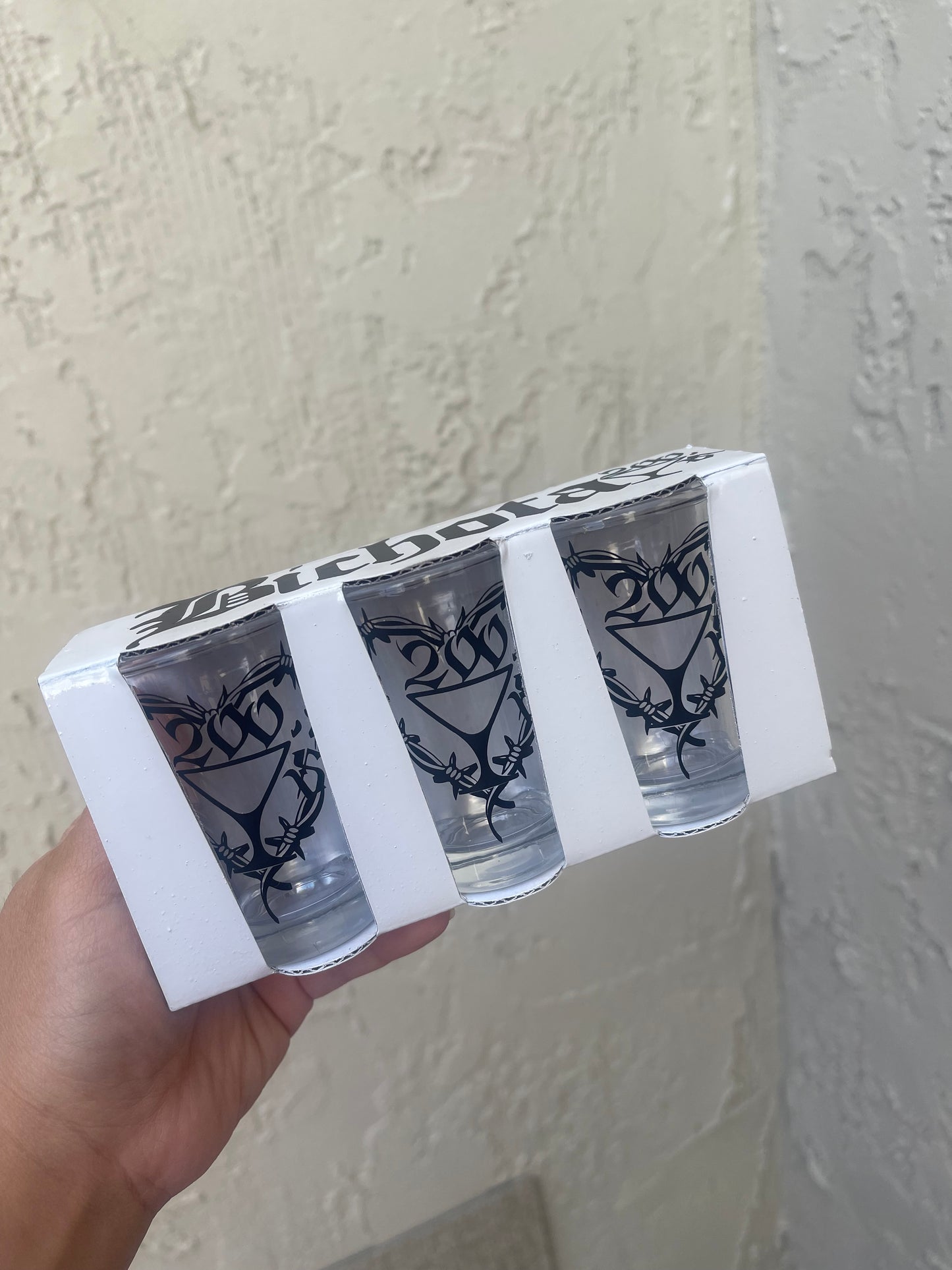 200s copas shot glasses- karol g