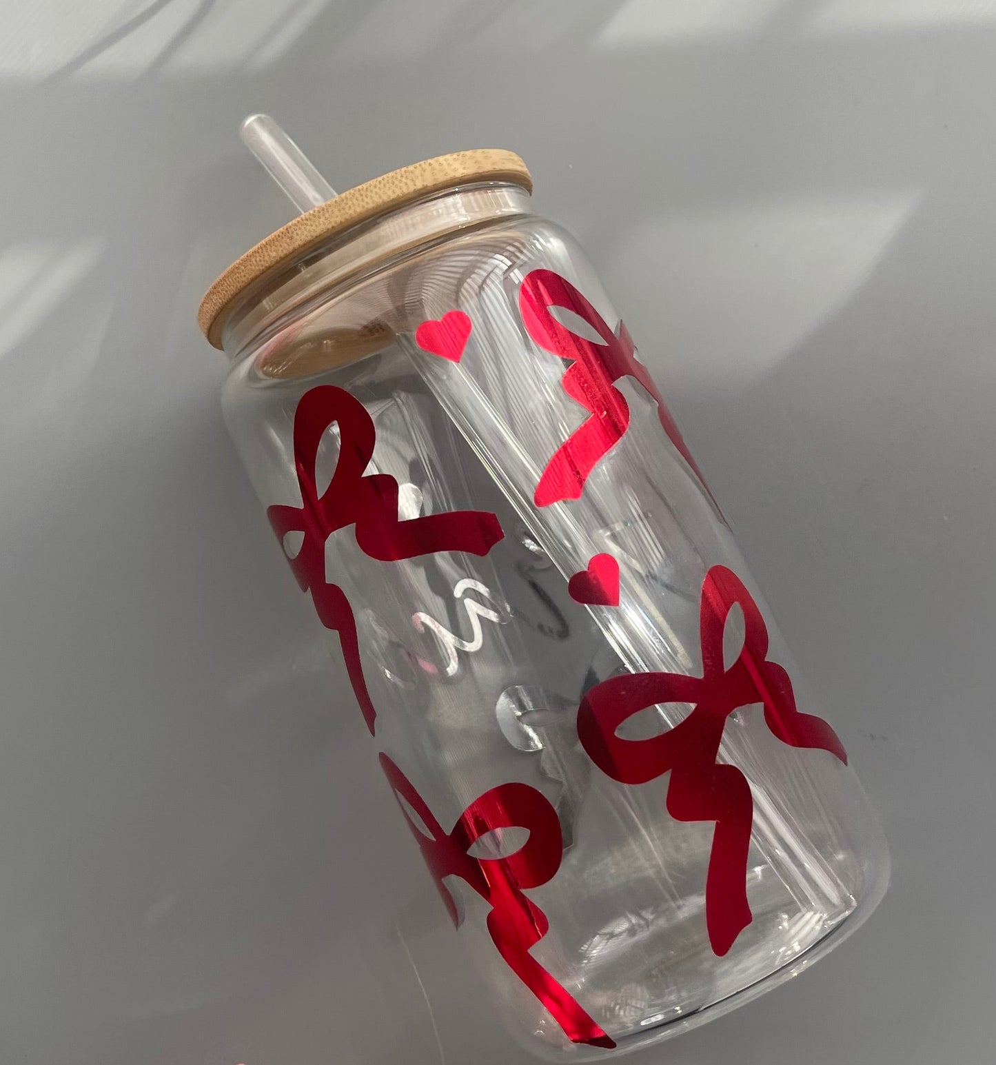 Personalized Galentine’s Glass Tumbler – 16oz