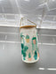 Plant 16oz glass cup