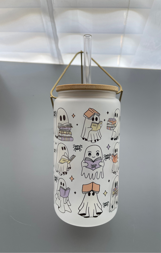 Ghostly Book Club Bamboo-Lid Tumbler