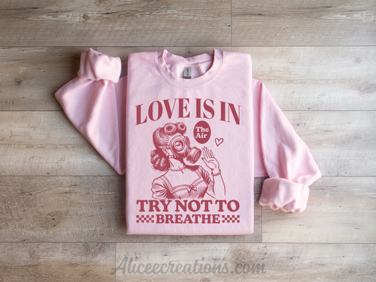 Love is in the air crewneck sweatshirt