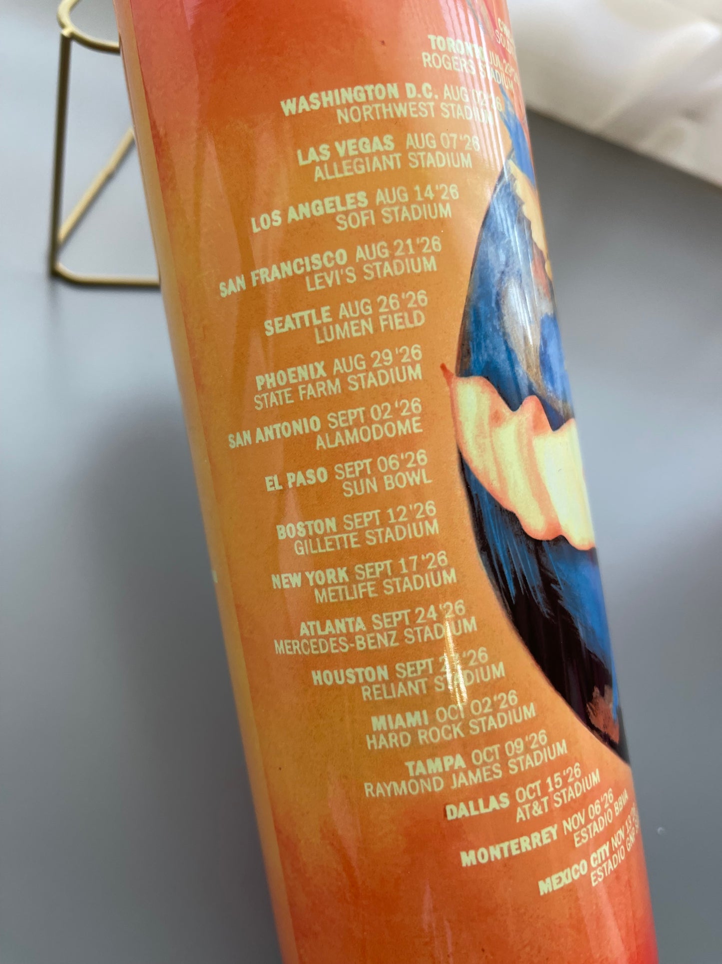 KAROL G tropitour 20oz tumbler limited time