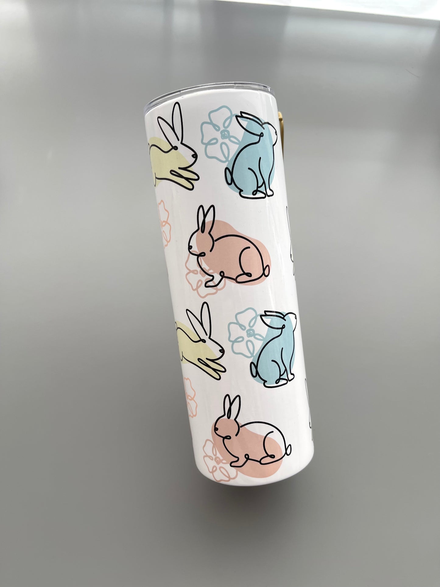 Pastel bunny tumbler 20oz