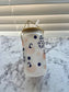 frosted ghosts and pumpkins 16oz glass cup