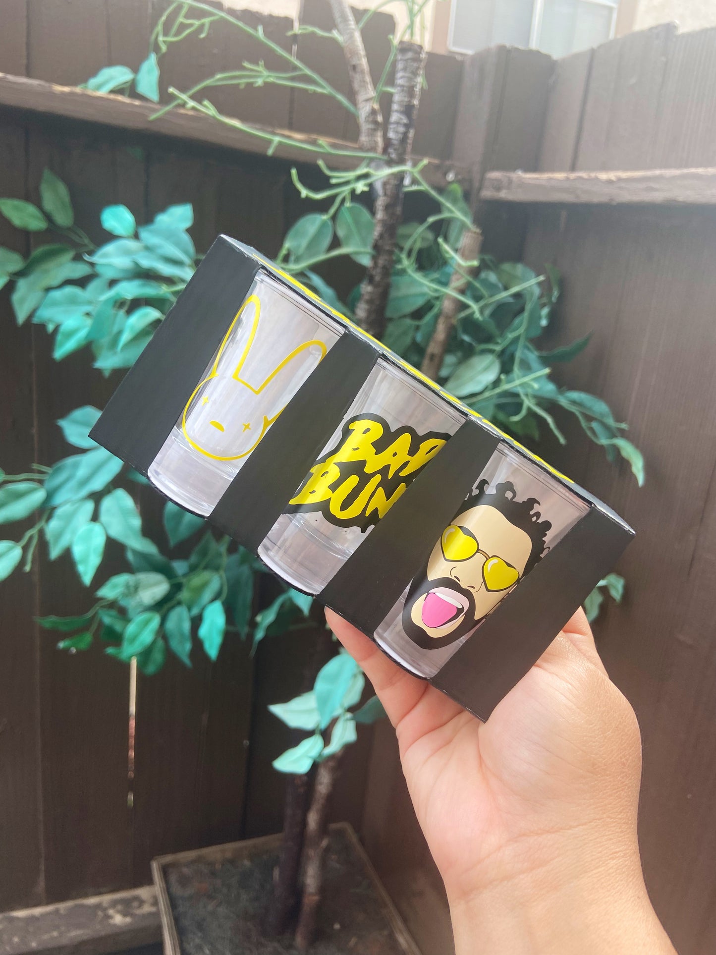 Bad bunny shot glasses (set 3)