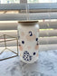 frosted ghosts and pumpkins 16oz glass cup