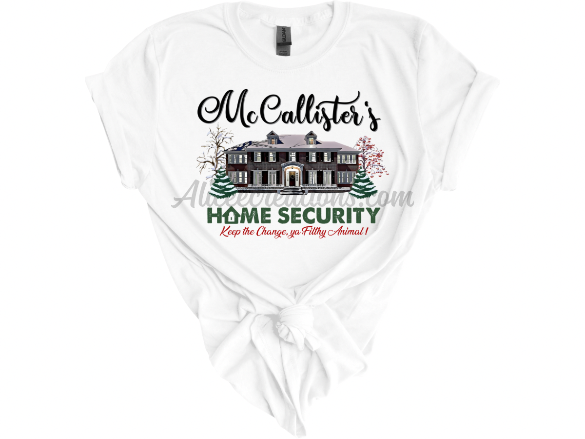 Christmas McCallister’s home security  tee