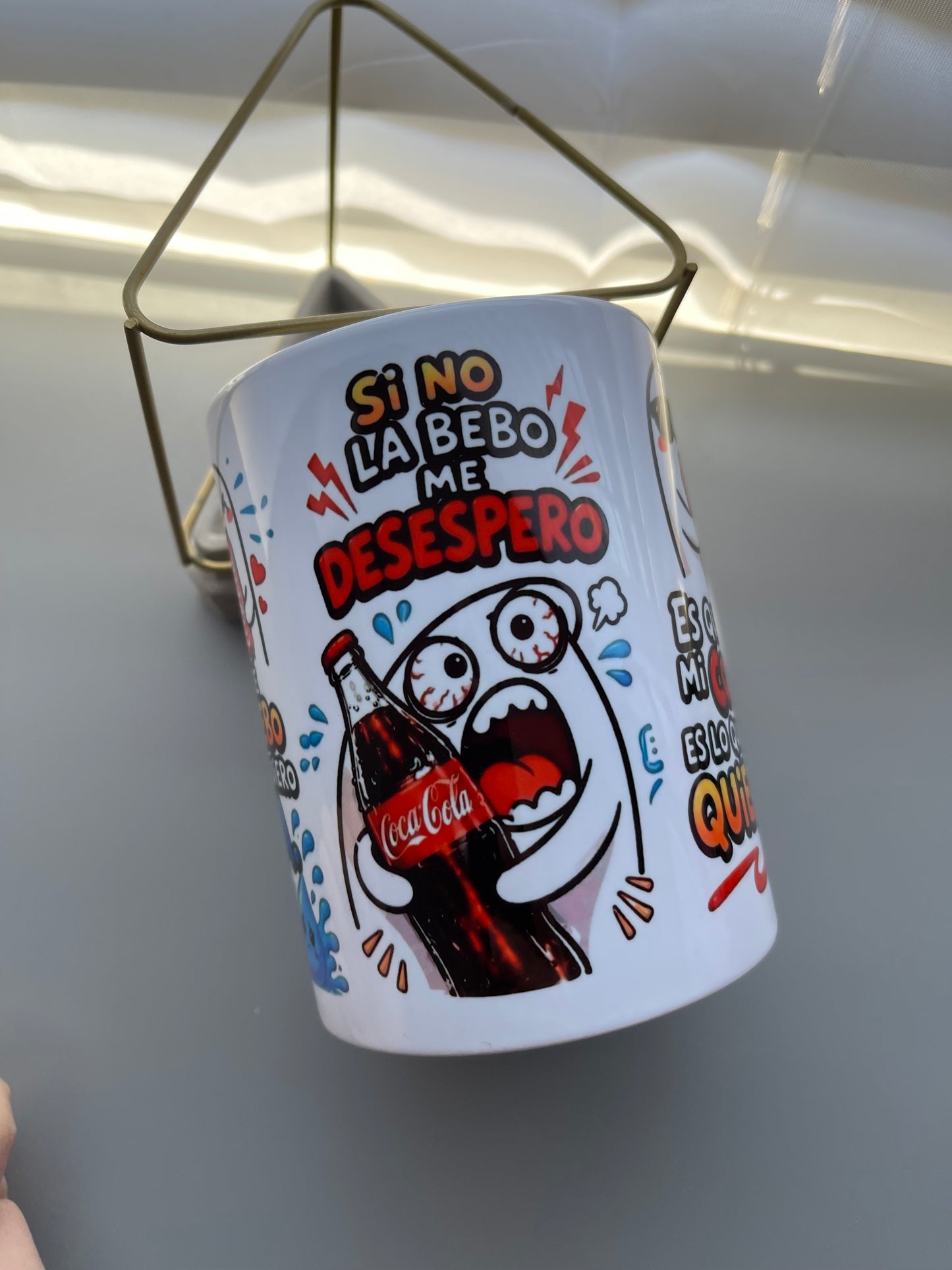 Taza de coca humor