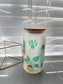 Plant 16oz glass cup