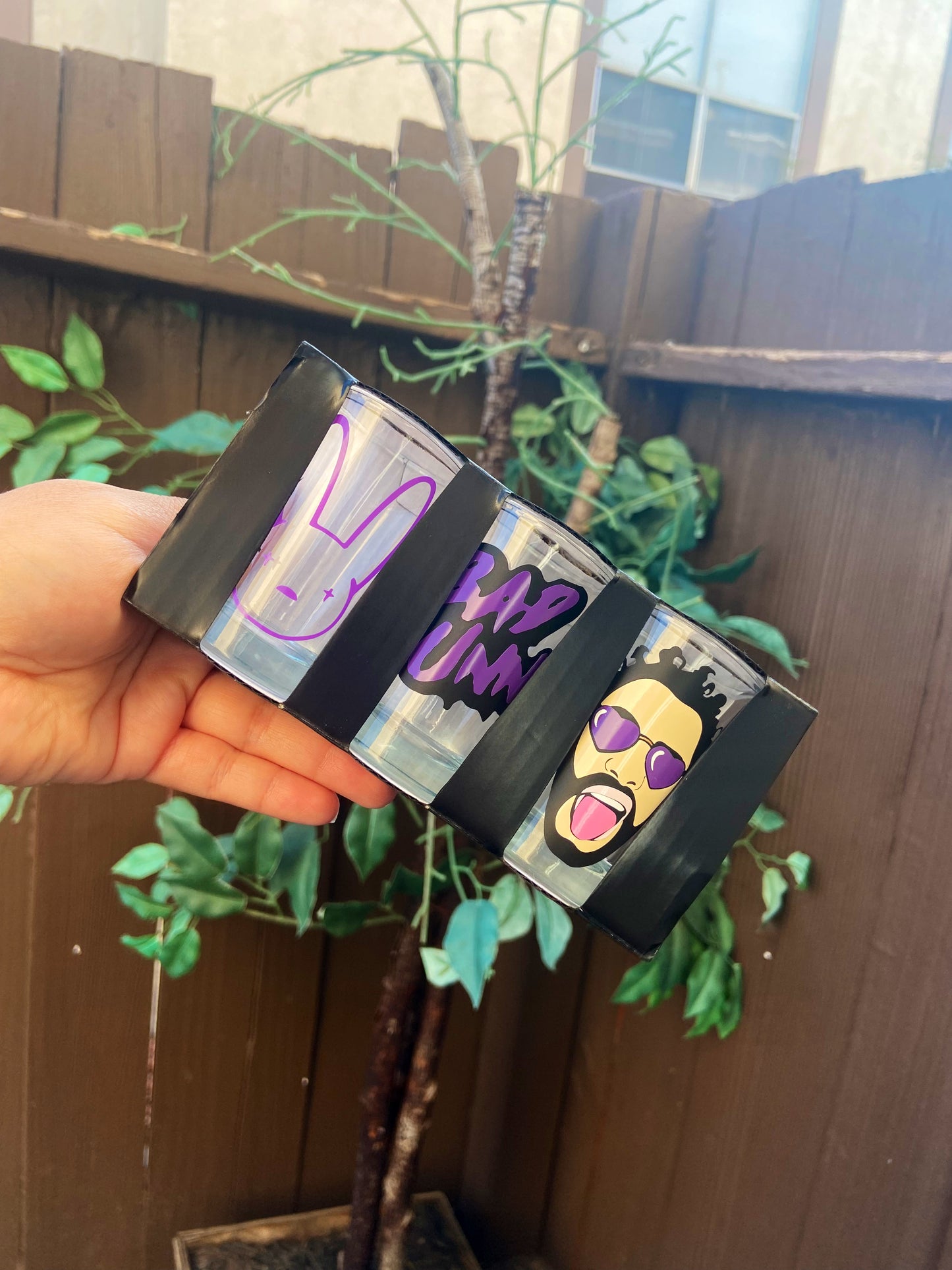 Bad bunny shot glasses (set 3)