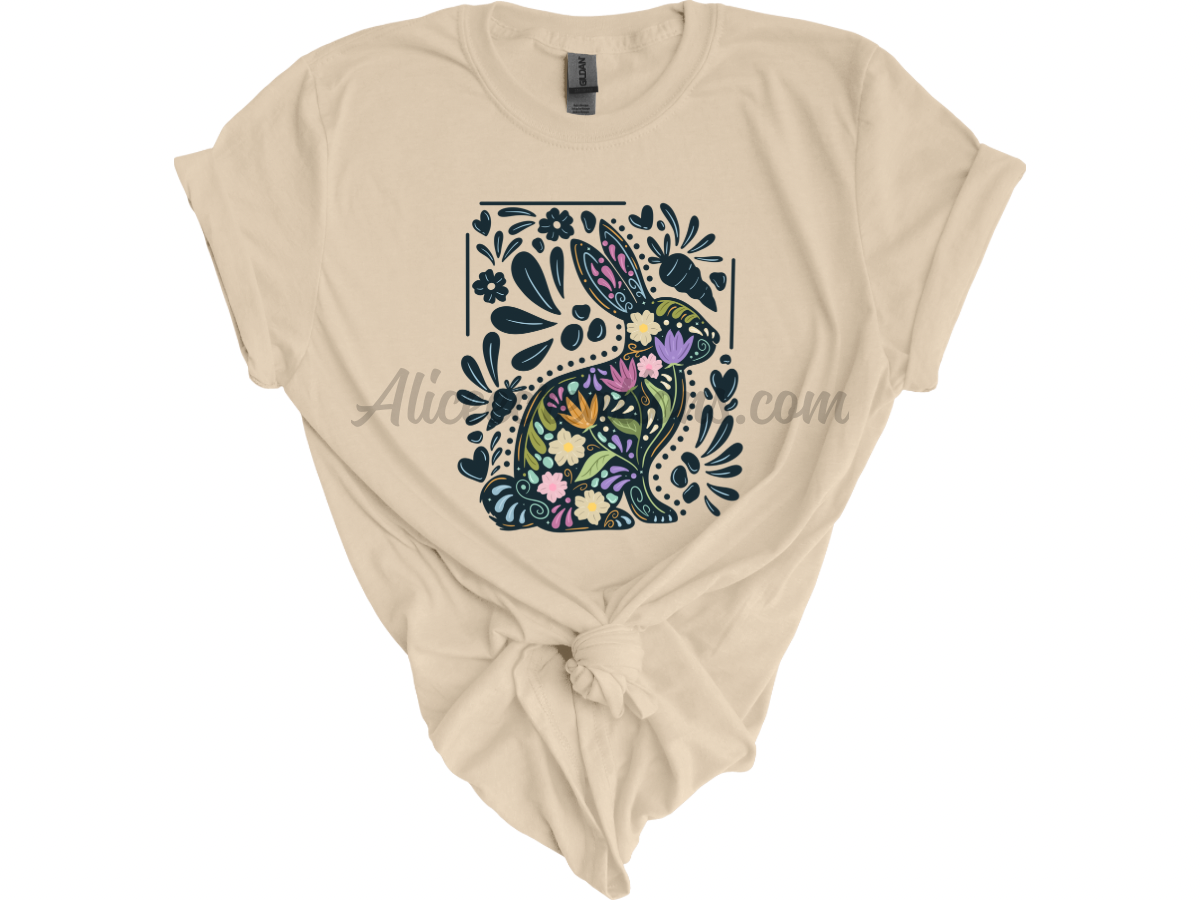 Talavera floral bunny tee