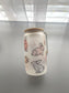 Pastel bunny glass can with lid & straw