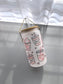 Water tracker glass cup valentines design