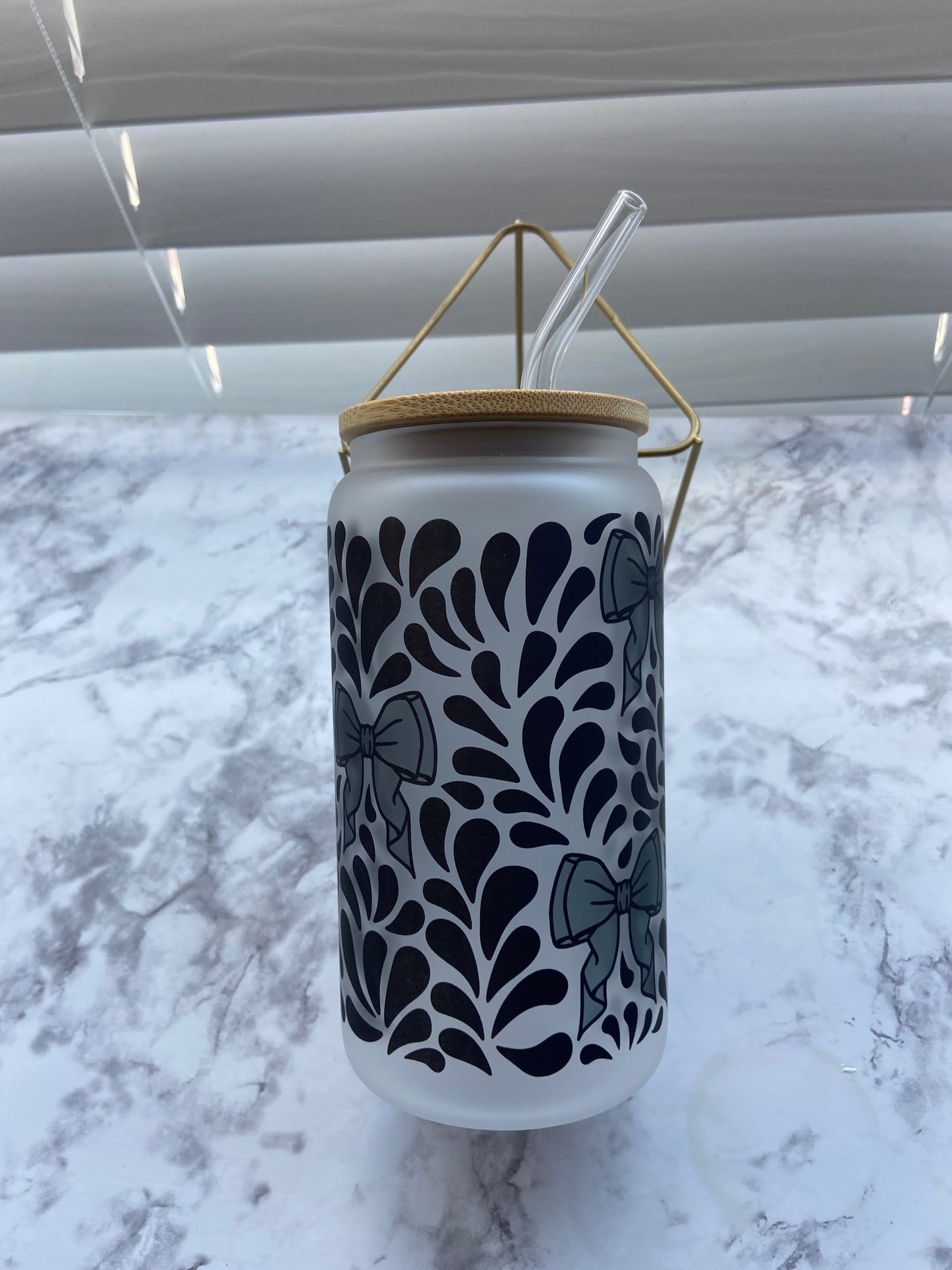 Coquette Talavera 16oz glass cups