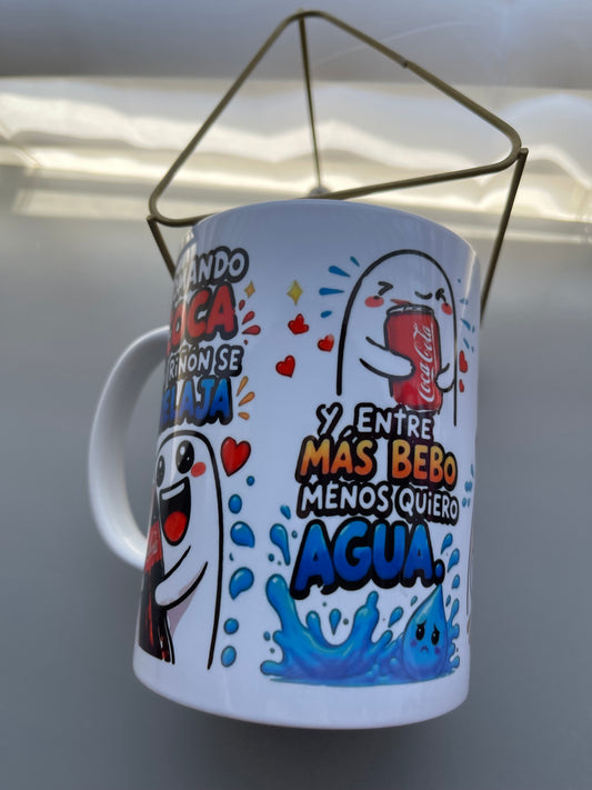 Taza de coca humor