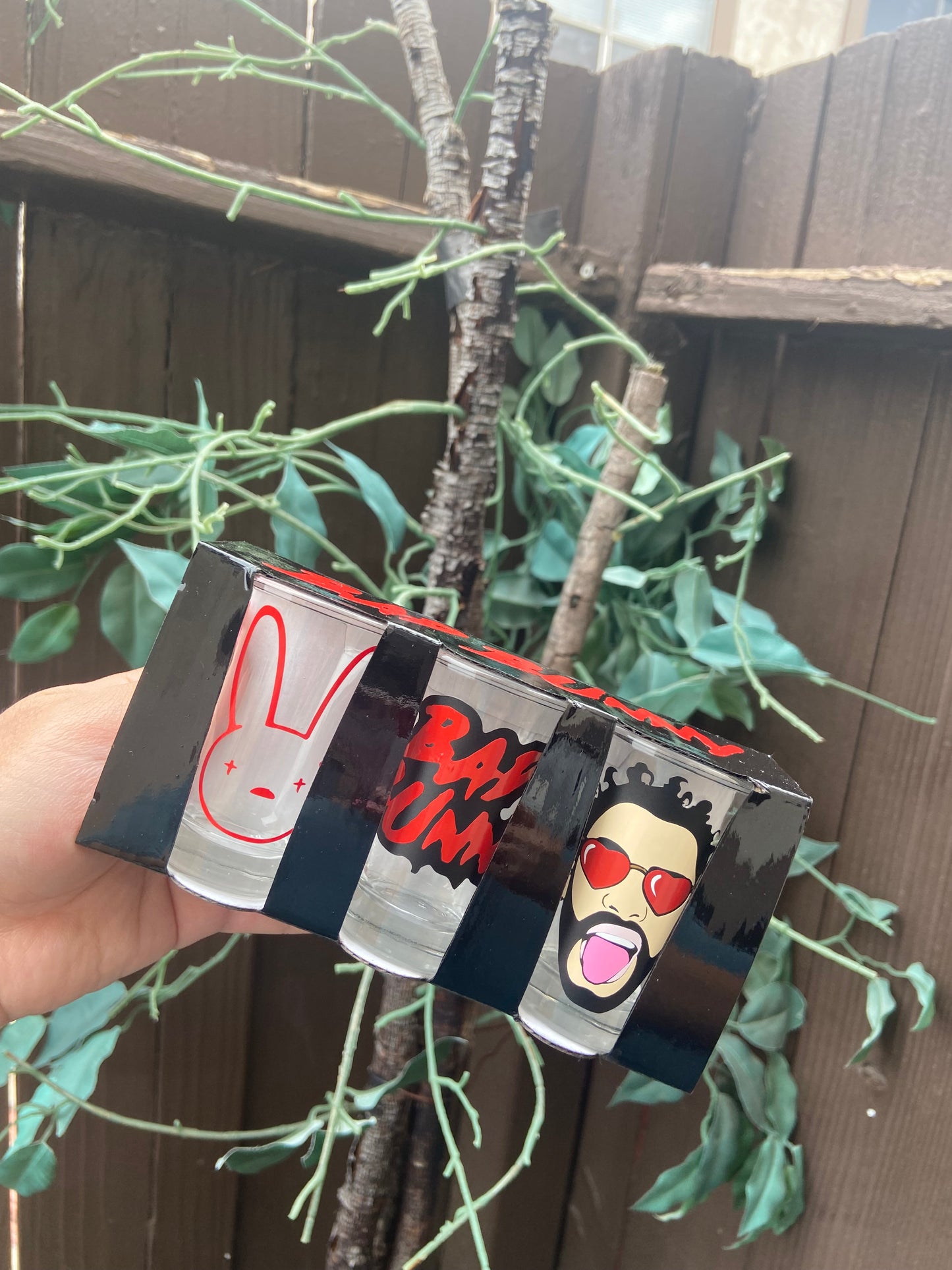 Bad bunny shot glasses (set 3)