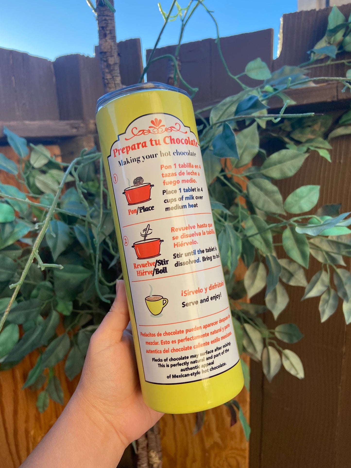 Chocolate abuelita tumbler 20oz