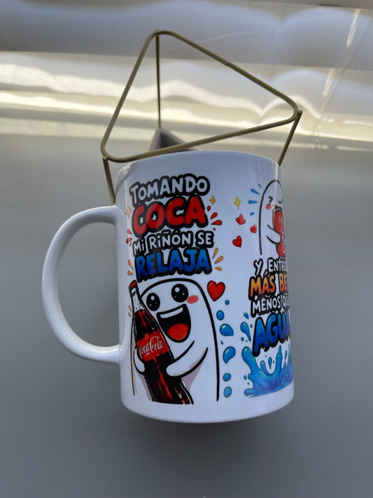 Taza de coca humor