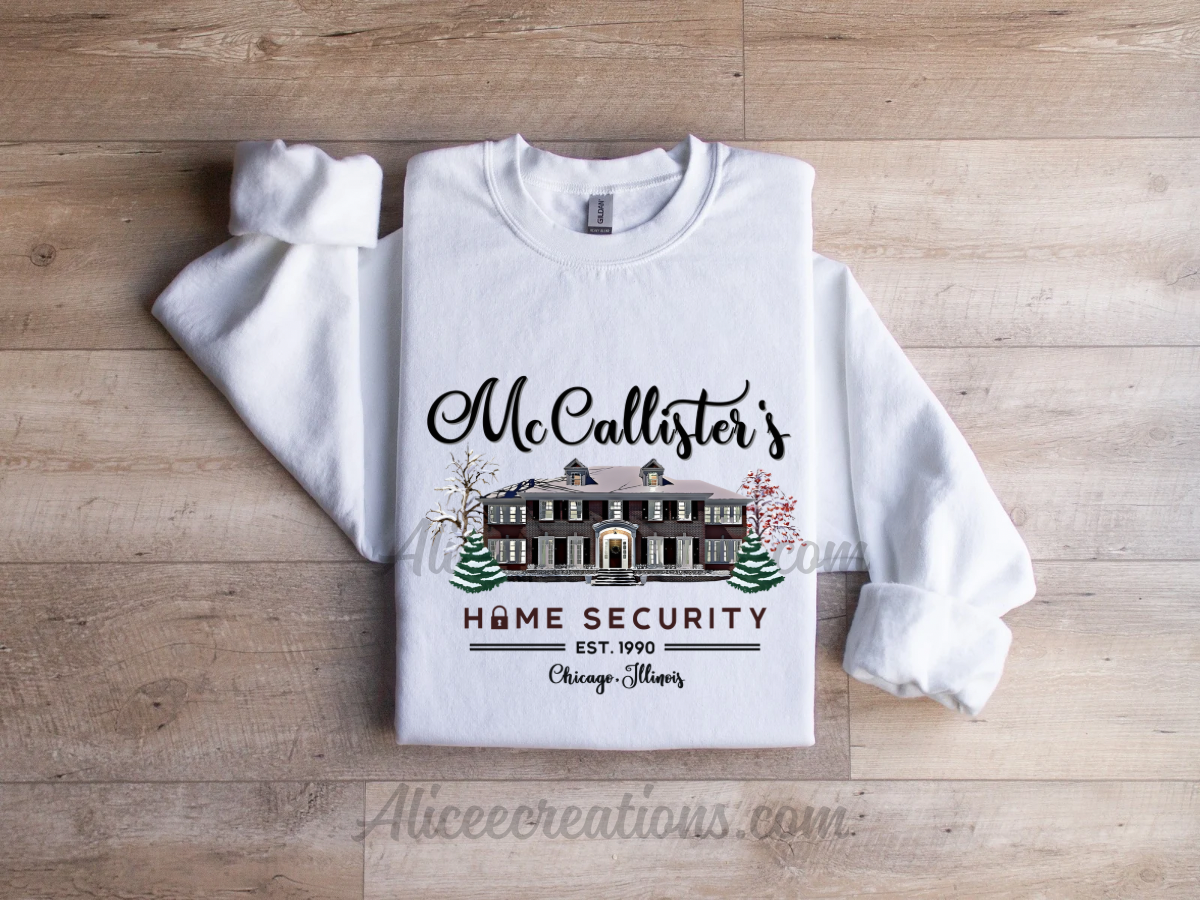 McCallister’s home security Chicago Illinois crewneck sweatshirt