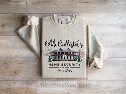 McCallister’s home security Chicago Illinois crewneck sweatshirt