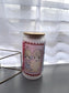 Valentines post card stamps glass cup