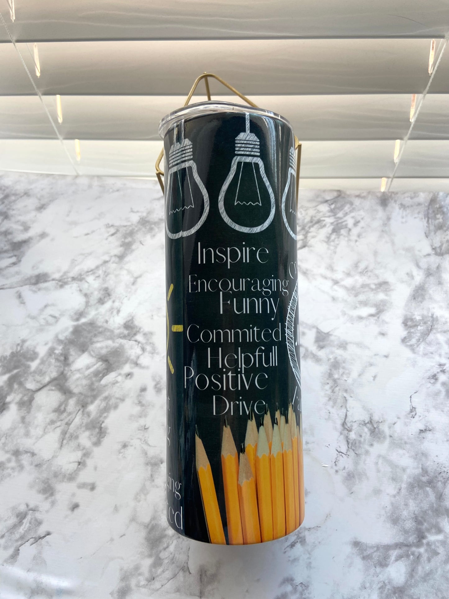 Personalized 20oz tumbler for teacher