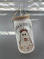 Llorona before coffee glass cup 16oz