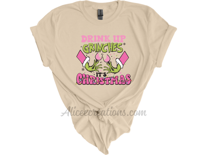 Drink up it’s Christmas tee