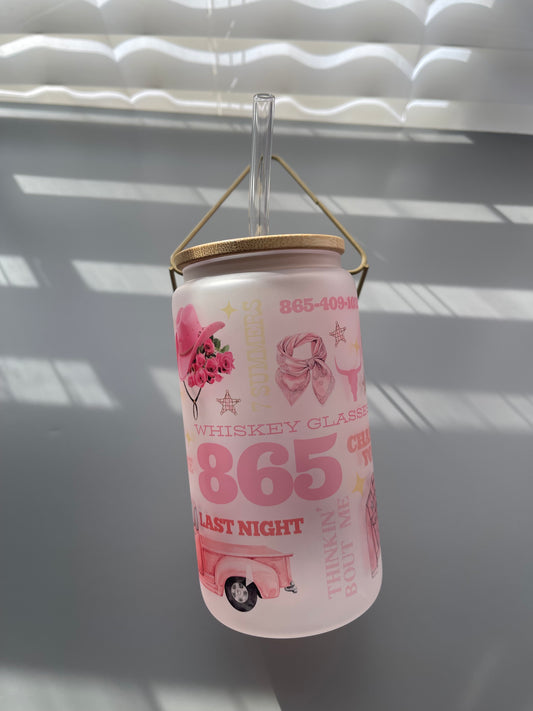 Country Hits 16oz Glass Tumbler