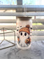 Cute fall ghost glass cup