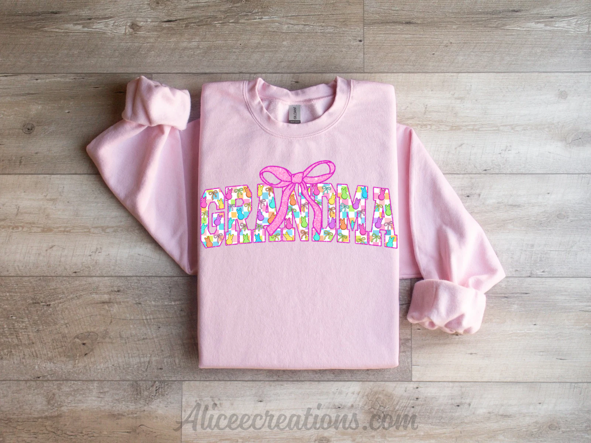 Easter peeps MAMA/GRANDMA crewneck sweatshirt