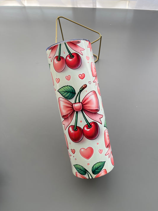 ๐ Cherry Love Tumbler โ 20oz Stainless Steel
