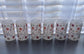 Mom, Grandma custom floral glass cup with names