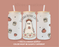 Llorona before coffee glass cup 16oz