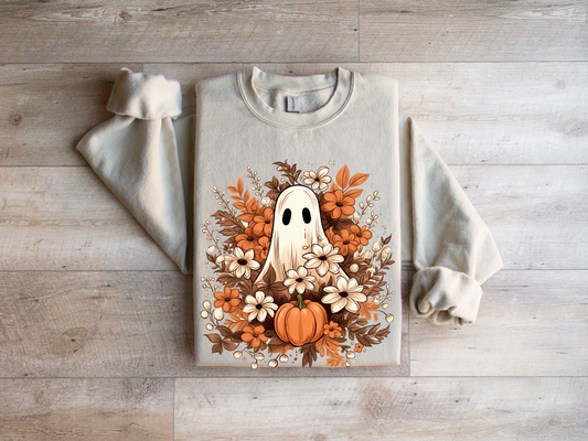 Floral Ghost Crewneck