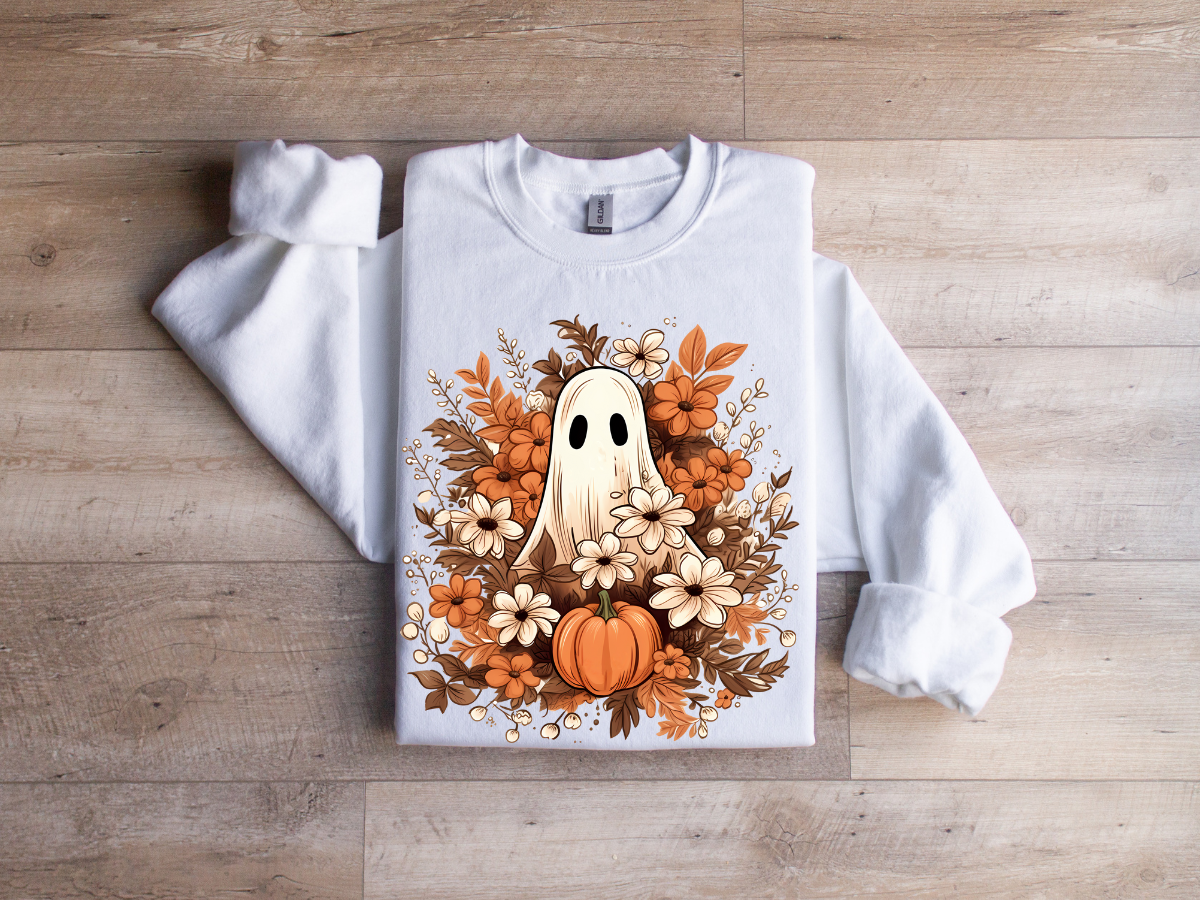 Floral Ghost Crewneck