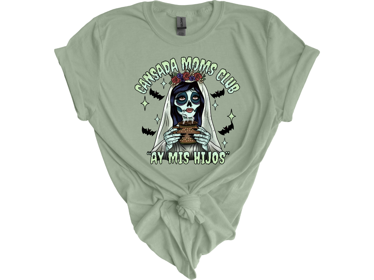 Cansada moms club short sleeve tee