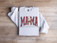Mama deer Christmas crewneck sweatshirt