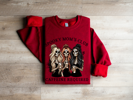 Spooky Moms club crewneck (open eyes)