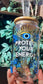 Protect your energy glass can with bamboo lid & straw