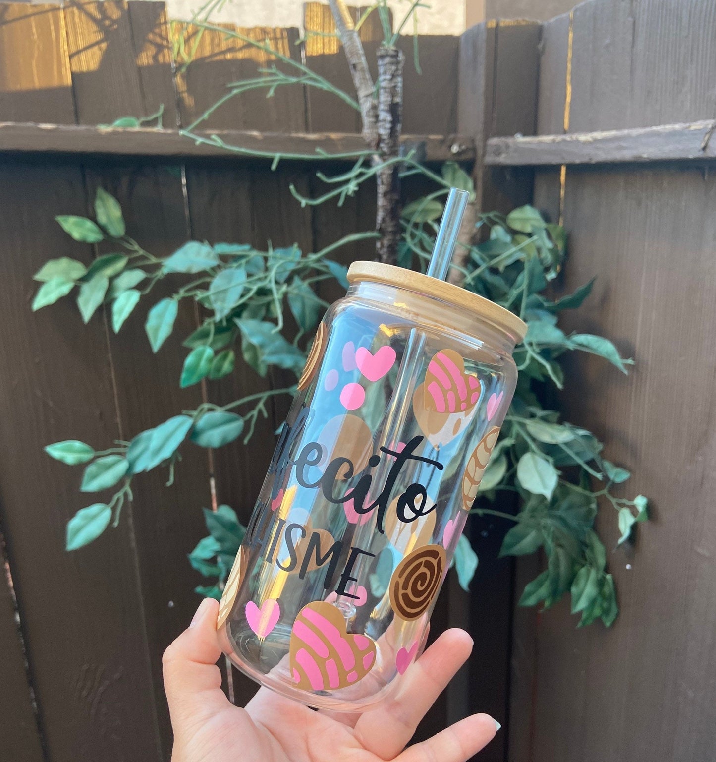 Cool Gift For Dad | Glass Can With Bamboo Lid | Alicee Creations