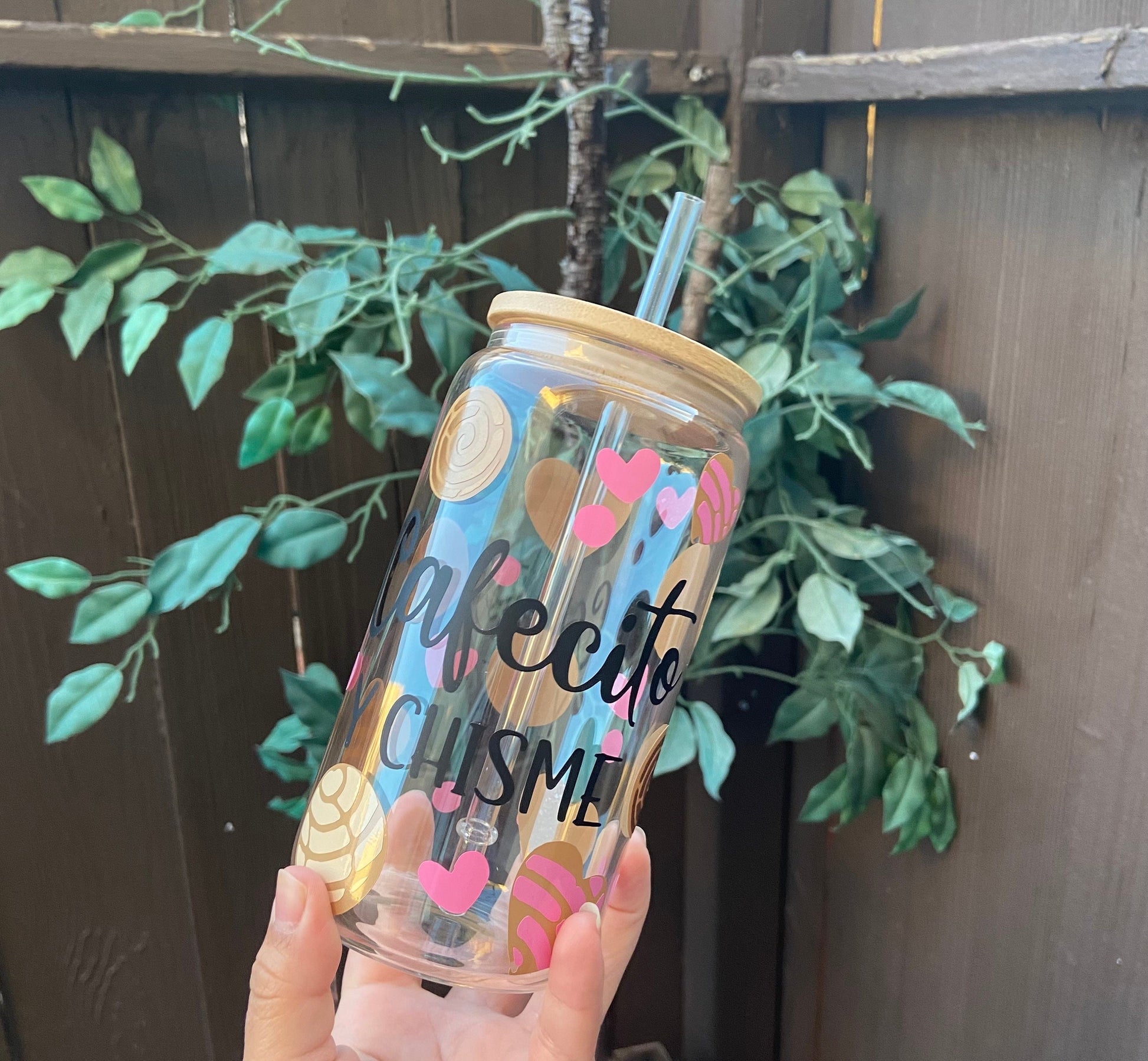 Cool Gift For Dad | Glass Can With Bamboo Lid | Alicee Creations